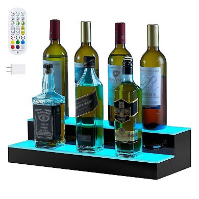 10-Bottle Countertop Wine Display with Remote and App Control - Black