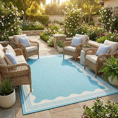 Fashionwu Washable Plastic Modern Abatract Simple Reversible Easy to Clean Lightweight Area Rugs