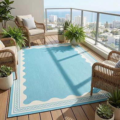 Fashionwu Washable Plastic Modern Abatract Simple Reversible Easy to Clean Lightweight Area Rugs