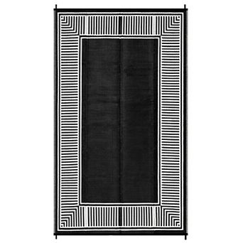 Fashionwu Modern Washable Simple Plastic Geometry Waterproof UV Resistant Stain Resistant Area Rug