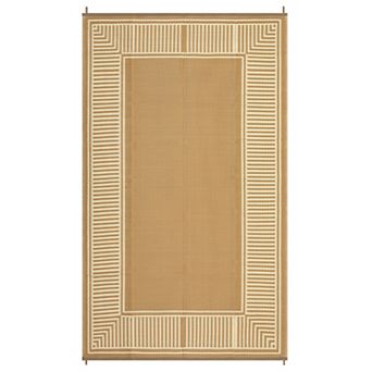 Fashionwu Modern Washable Simple Plastic Geometry Waterproof UV Resistant Stain Resistant Area Rug