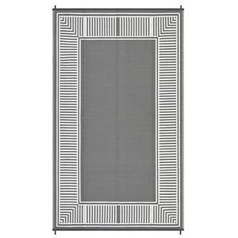 Fashionwu Modern Washable Simple Plastic Geometry Waterproof UV Resistant Stain Resistant Area Rug