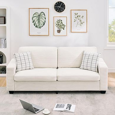 83" Corduroy Loveseat Sofa for Living Room