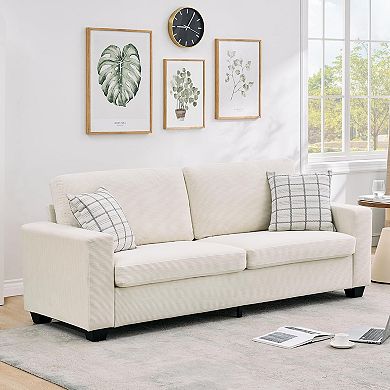 83" Corduroy Loveseat Sofa for Living Room