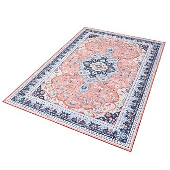 Pearl Velvet Washed Foldable Printed Carpet Persian Mingmei