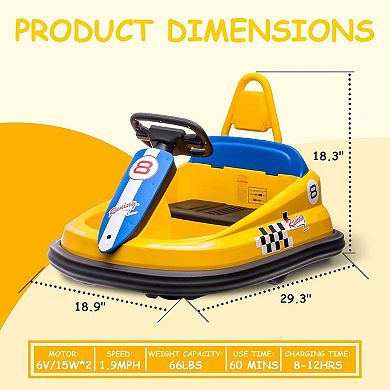 6V Bumper Cars for Kids