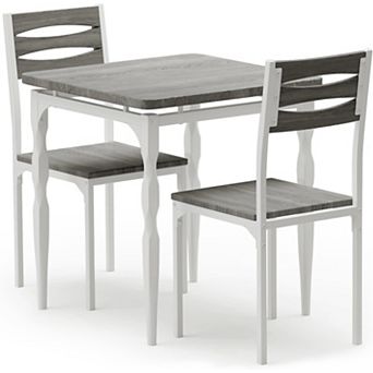 Dining Table and Chairs Set,with Spiral Table Legs for Small Spaces, Kitchen, Apartment