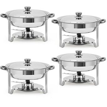 4-Pack Round Chafing Dish Set