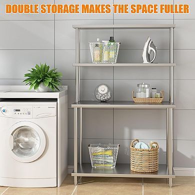 12x30 Double Utility Shelves Rack Deck