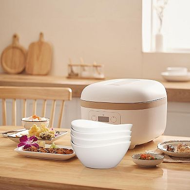 4-Pack 8 Inch 42oz Porcelain Oval Bowls