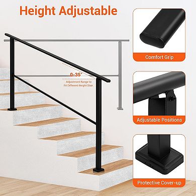 5 Step Handrail for Outdoor & Indoor Steps