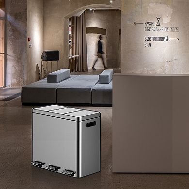 16 Gallon High-Capacity 3-Bin