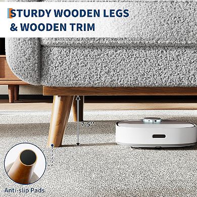 65" Mid Century Modern Couch Sofa Loveseat