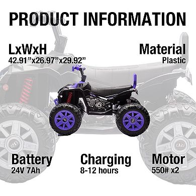 2 Seater Ride on ATV Car