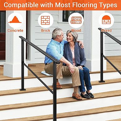 4 Step Handrail for Outdoor & Indoor Steps