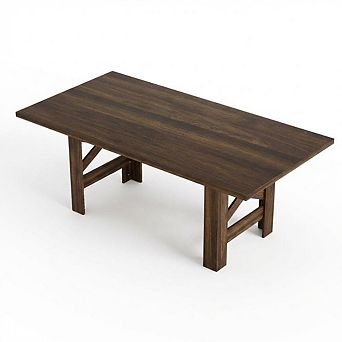 Dining Table for 6-8, Large Wooden Farmhouse Kitchen Table,Rectangular Dining Table for Kitchen
