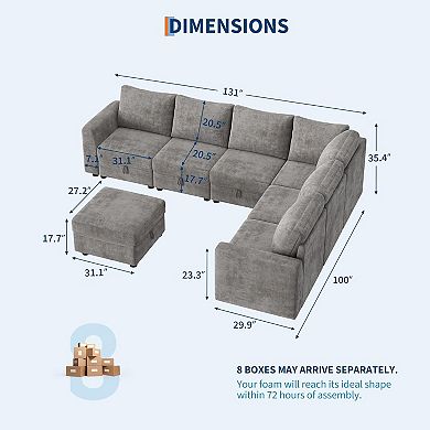 7-Seater Modular Sofa