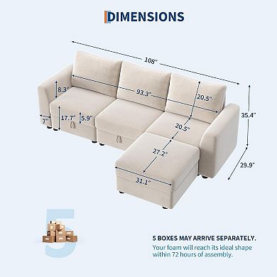 4-Seater Modular Sofa