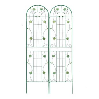 2 Pack Metal Garden Trellis (86.7 in x 19.7in)