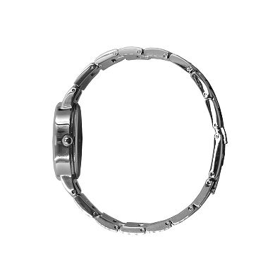 Peugeot Womens 30x25mm Oval Sun Moon Dial Self Adjustable Link Bracelet Watch