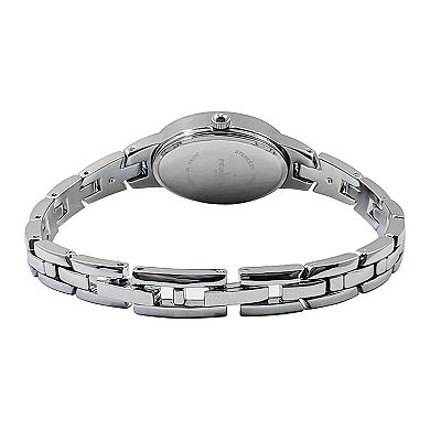 Peugeot Womens 30x25mm Oval Sun Moon Dial Self Adjustable Link Bracelet Watch