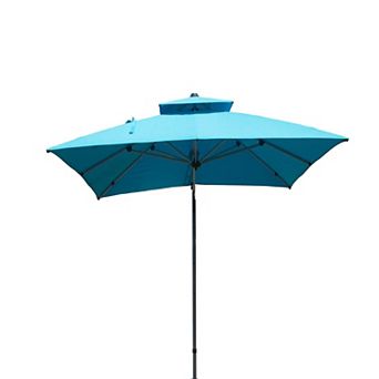 10'x10' Square Cantilever Umbrella with Center Pole