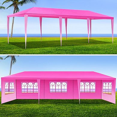 10'x30' Canopy Tent Outdoor Gazebo with 8 Removable Sidewalls