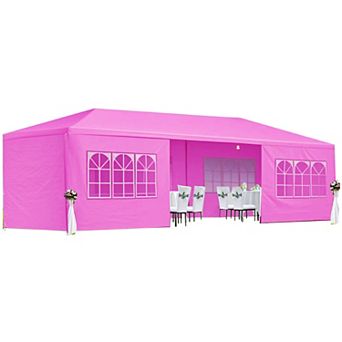 10'x30' Canopy Tent Outdoor Gazebo with 8 Removable Sidewalls