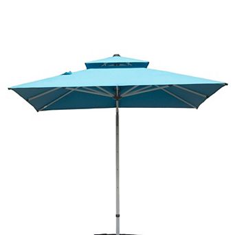 9 ft. Aluminum Cantilever Tilt Patio Umbrella with Center Pole