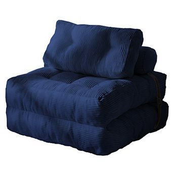 Modular Corduroy Sofa Bed for Compact Spaces