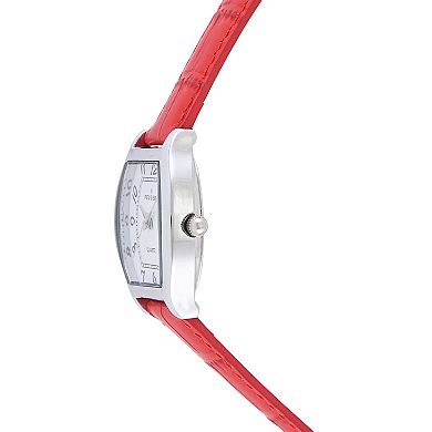 Peugeot Womens 26mm x 32mm Cushion Shape Watch with Leather Band