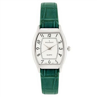 Peugeot Womens 26mm x 32mm Cushion Shape Watch with Leather Band