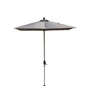6.5'x10' Rectangle Patio Umbrella with Crank Lift and Tilt Function