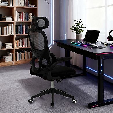 Ergonomic Office Chair with 3D Headrest & Lumbar Support