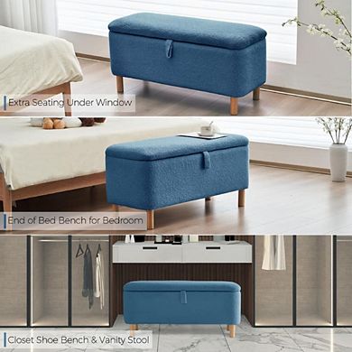 Cushioned Entryway Ottoman Bench