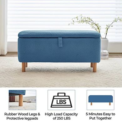 Cushioned Entryway Ottoman Bench