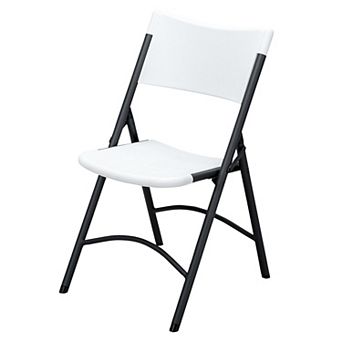 PATIOEASY Plastic Folding Chairs Lightweight Stacking Chairs with Basic Design for Classrooms