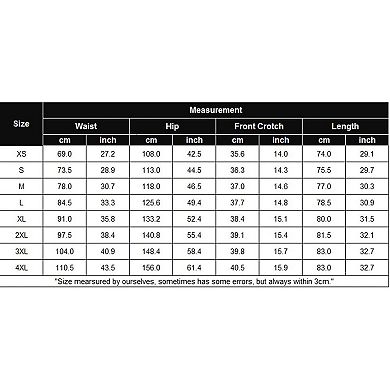 COOFANDY Men's Linen Harem Capri Pants Lightweight Loose 3/4 Shorts Drawstring Trousers Pants