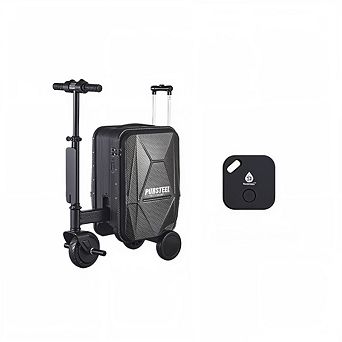 Smart Travel Bundle Electric Scooter Luggage with Air Tag Tracking for Smooth, Safe Journeys