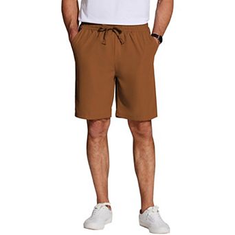 COOFANDY Men's Casual Shorts Classic Fit 7inch Elastic Waist Drawstring Summer Walking Shorts
