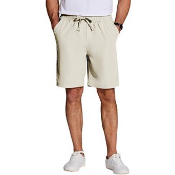 COOFANDY Men's Casual Shorts Classic Fit 7inch Elastic Waist Drawstring Summer Walking Shorts