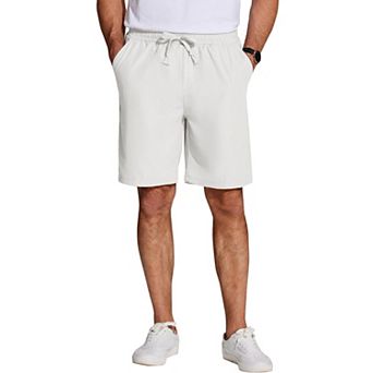 COOFANDY Men's Casual Shorts Classic Fit 7inch Elastic Waist Drawstring Summer Walking Shorts