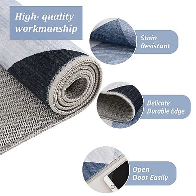 ANIXOL Plaid Non-Slip Runner Rug