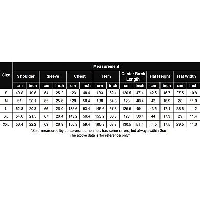 COOFANDY Men's Long Rain Jacket with Hood Waterproof Lightweight Active Trench Raincoat