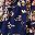 Navy Blue Flower