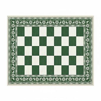 ANIXOL Checkered Washable Area Rug