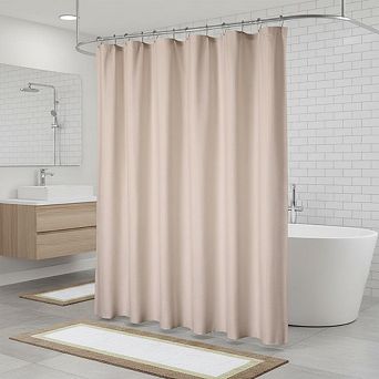 100% Waterproof Fabric Shower Curtain Liner with Magnets, Washable