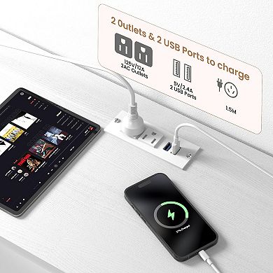 ANIXOL 63" Dresser TV Stand with 12 Drawers