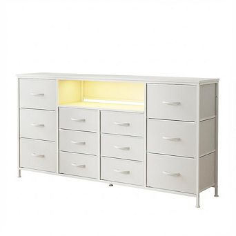 ANIXOL 63" Dresser TV Stand with 12 Drawers