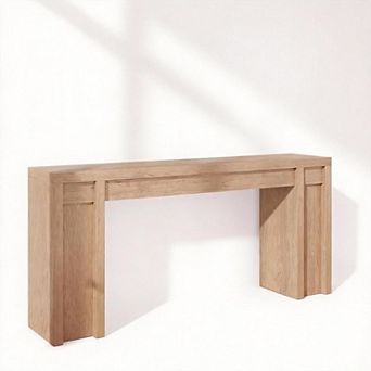 70.8" Console Table, Long Sofa Table, Hall Table, Thick Wood Design for Living Room, Hallway
